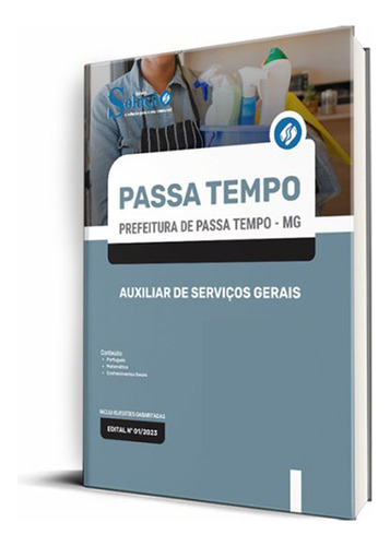 Apostila Prefeitura De Passa Tempo - Mg 2023 - Auxiliar De Serviços Gerais, De Professores Especializados., Vol. Único. Editora Solução Concursos, Capa Mole, Edição Oficial Em Português, 2023