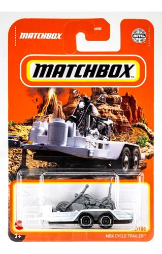 Trailer Con Moto Matchbox Escala 1/64 Coleccion La Plata