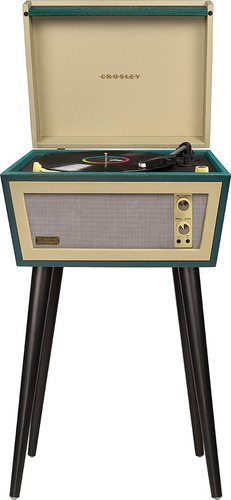 Tocadiscos Crosley Cr6233a-bk Dansette Bermuda Envió Gratis