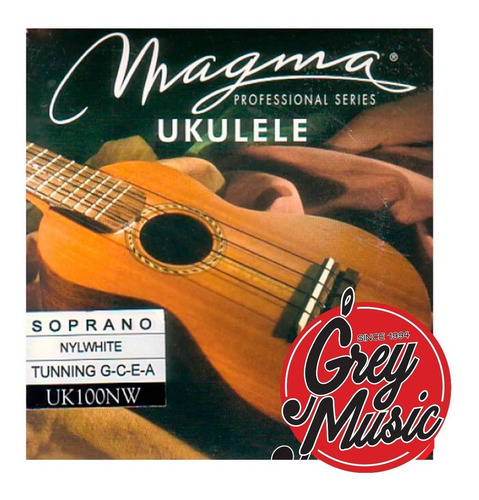 Encordado Magma Ukelele Soprano Afinación Hawaiana Uk100nw