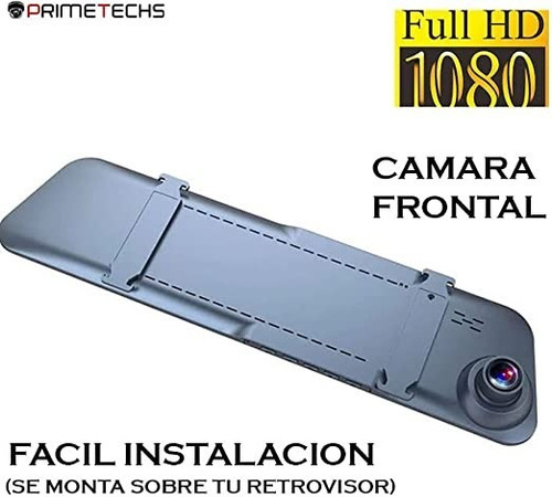 Primetechs Retrovisor Touch 2mp 1080p Full Hd Doble Cámara