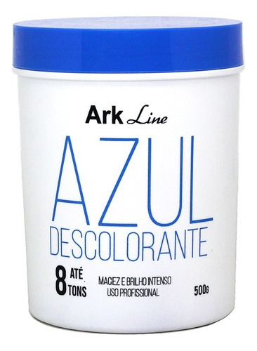  Descolorante Ark Line Azul 500g - Clareamento Perfeito Tom 8