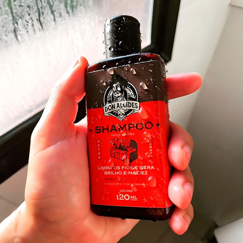 Kit 2x Shampoo Para Barba Negra E Lemon Bone Don Alcides
