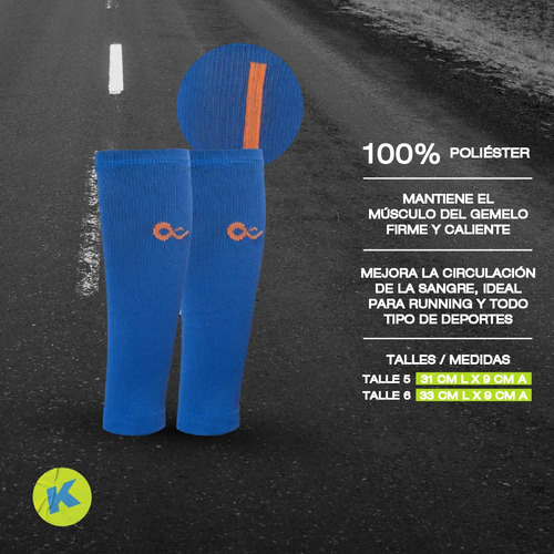Pantorrilleras Futbol Running Hockey Graduada Elastizadas