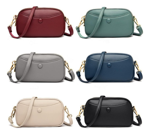 Iamuhi Bolsa De Telefone Pequena Crossbody De Couro Falso P