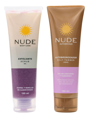 Promoción Nude Exfoliante + Autobronceador 120ml Nude
