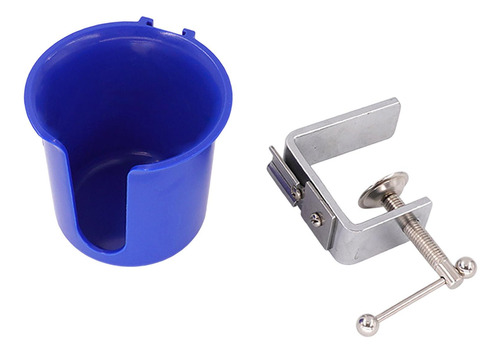Soporte De Taza De Mesa Escritorio Lateral Azul Dia 9.8 Cm