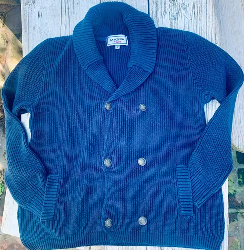 Sweater Cardigan Hombre Botones Lana Premium Olegario