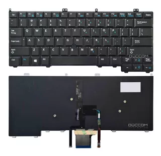 Teclado Para Dell Latitude E7240 E7420 - Luminoso Layout Us