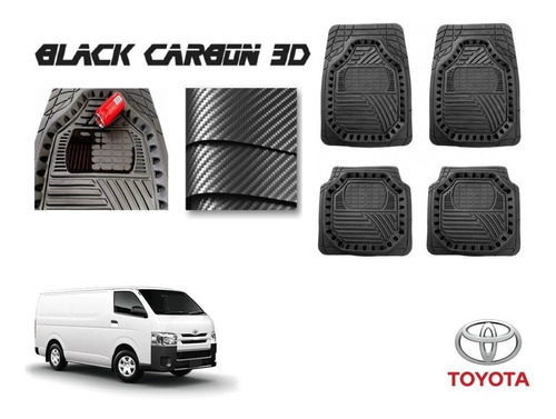 Tapetes Premium Black Carbon 3d Toyota Hiace 2006 A 2013