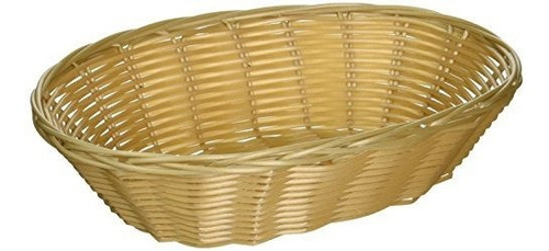 Conjunto De 12, Tejido Y Pan Natural Color Basket, Oval, 9-1