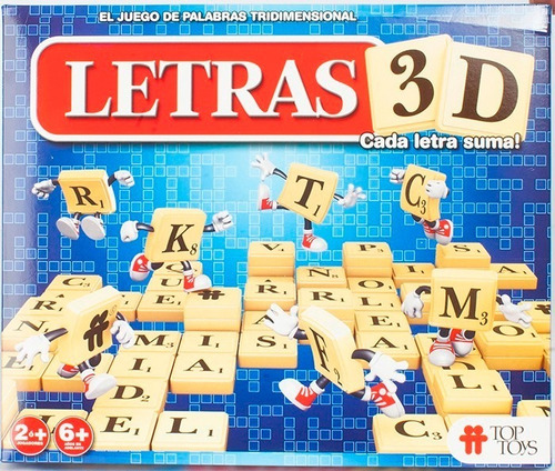 Letras 3d Juego De Palabras Top Toys Original Educando