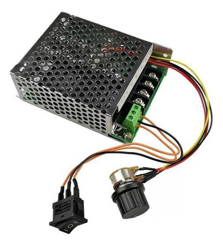 Módulo Pwm Controle Velocidade Dc 10-50vcc 60a Com Reverso