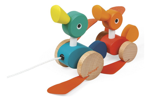 Janod Duck Family Pull Along Toy