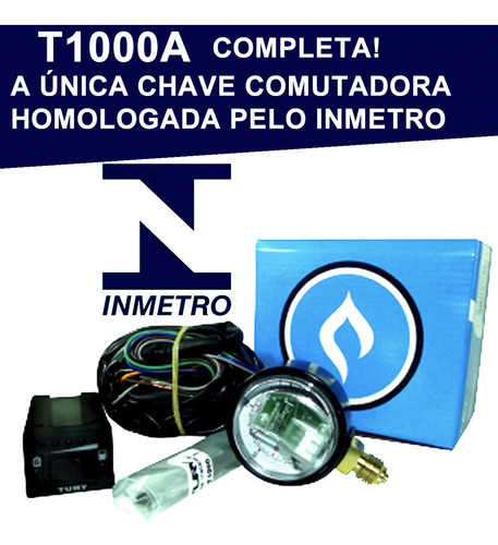 Imagem 2 de 6 de Tury T1000 Chave Comutadora P/ Gás Natural Veicular Gnv