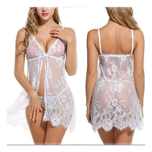 Lencería Babydoll Encaje Vestido Camisón 020