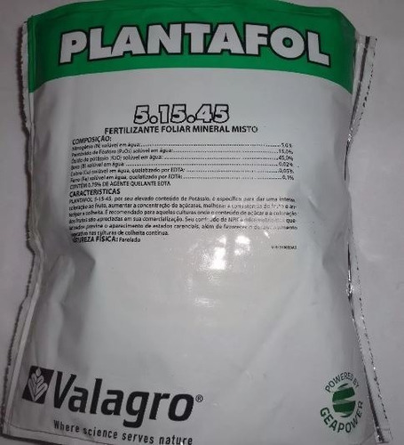 Plantafol 5-15-45 Adubo 1kg P/ Floração De Rosa Do Deserto