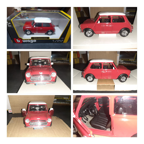 Auto De Colección A Escala 1:24 Mini Cooper (1969) (Usado)