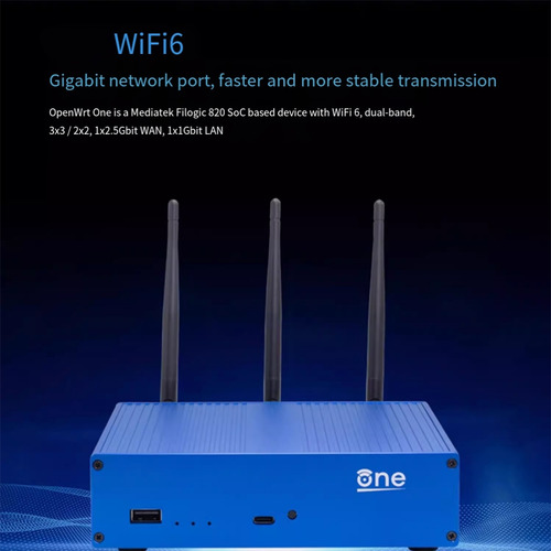 Para Bananapi Openwrt One Mediatek Mt7981b 1 Gb Ddr4 2,5 Gbe