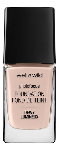 Base de maquillaje líquida Wet n Wild Photo Focus Photo Focus Dewy Foundation tono rose ivory