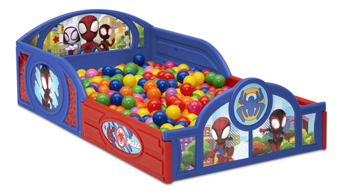 Cama Infantil Para Niños 2 En 1 Spidey Y Sus Amigos Delta C Azul Spidey