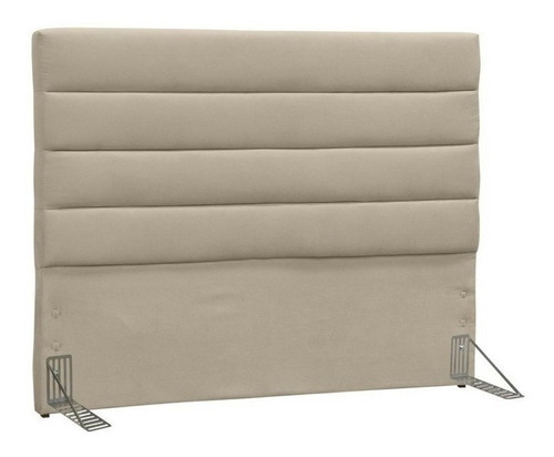  Cabeceira de cama box D'Monegatto Greta 2 corpos 160cm x 125cm Couro sintético bege