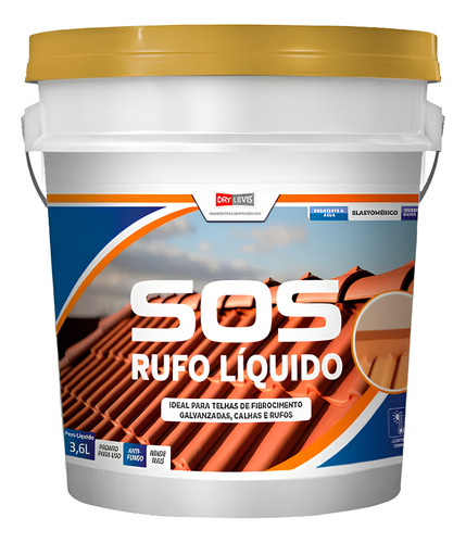 Impermeabilizante Rufo Líquido Elastment 900ml Cinza