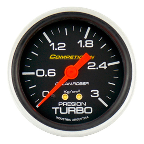 Reloj Presion De Turbo 3 Kg Competicion Negro Orlan Rober