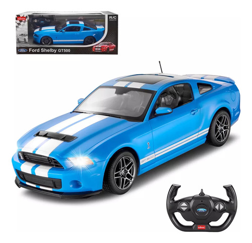 Auto Rastar Shelby Gt500 Ford 1:14 Radio Control Luces Nuevo