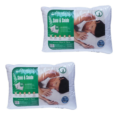 Almohadas Pack Por 2 Antialérgicas Dormitorio Somier Colchón