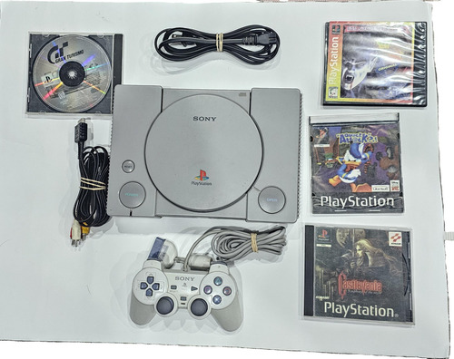 Consola Ps1 Fat Gris Mod 9001 Gran Turismo Y Mas Gris (Usado)