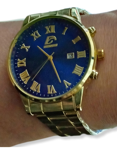 Reloj Hombre Dijanes Acero Inoxidable Color Dorado