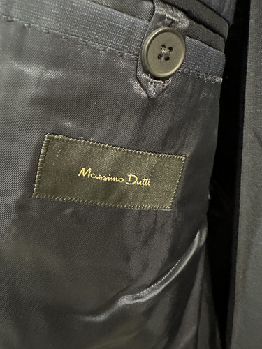 Traje 2 Piezas Massimo Dutti Azul Marino 44r (Usado)