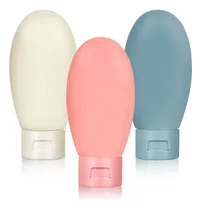 Comprar Botella Envase Frasco De Viaje Silicona Shampoo Crema 60ml