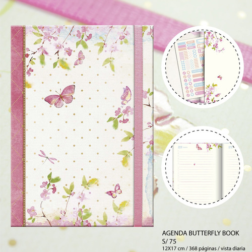 Imagen 1 de 5 de Agenda 2020 Butterfly Book Envío Gratis Lima