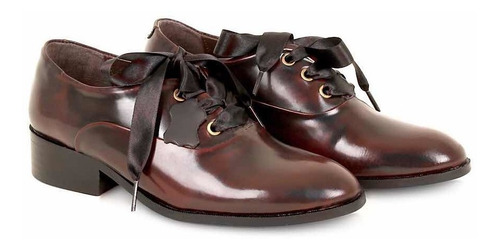 Imagen 2 de 4 de Zapato Para Dama Oxford Casual Vestir En Fina Piel Vacuno
