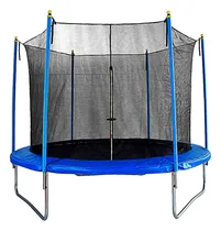Comprar Trampolin Brincolin Para Niños Con Malla Protección 2 M Color de la lona de salto Negro Color del cobertor de resortes Azul