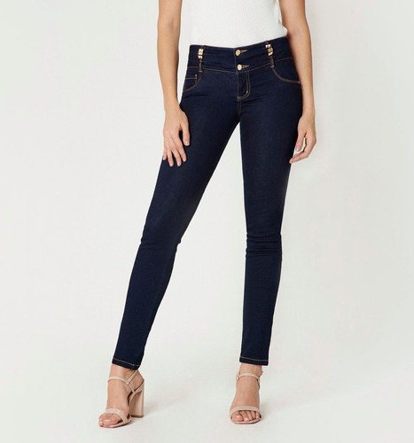 Jeans Pantalon Mujer Studio F Stretch Push Up Moda 8712 