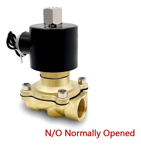 Valvula Solenoide N/ Abierta 1/2 Combustible Agua Aire 220v