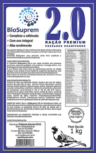 Paston Biosuprem 2.0 Para Todo Tipo De Aves