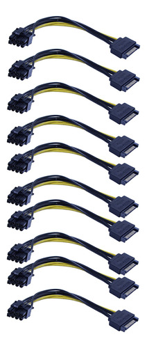 10 Unidades/lote De 15 Pines Macho A Pci-e Express 6+2 Pines