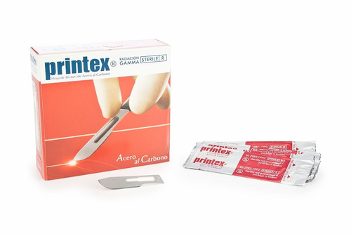 Hojas De Bisturí N°15 Marca Printex Caja X100 Unidades 