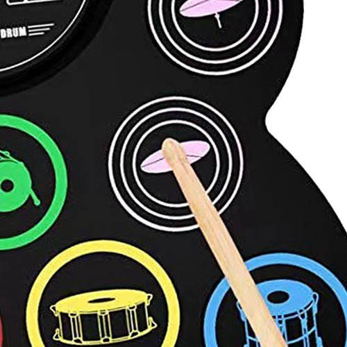 Roll Up Electronic Drum Set Practice Drum Pad 7 Drum Pad