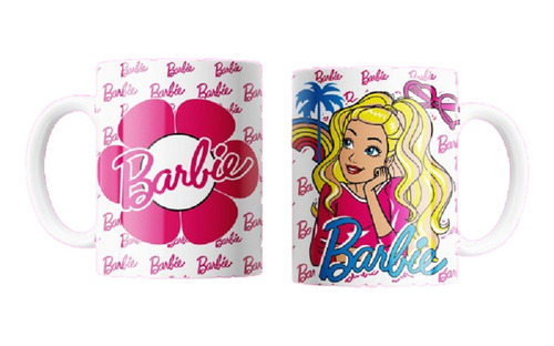 Taza Plastica Personalizada Barbie 2023 Nro6 Pack 6