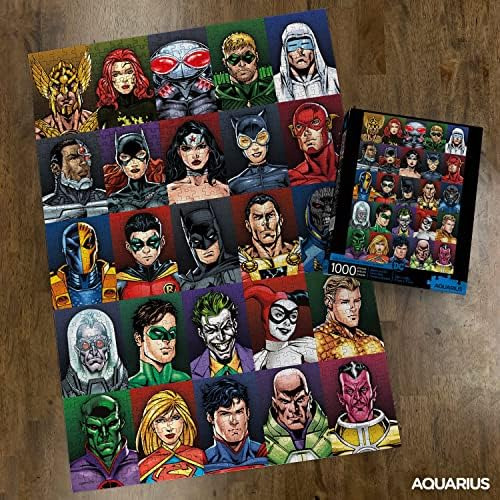 Aquarius Dc Comics Puzzle Cast Faces (rompecabezas De 1000 P