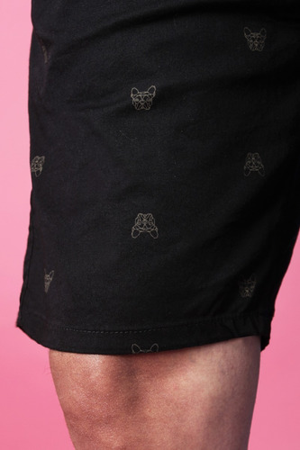 Imagen 2 de 3 de Bermuda De Gabardina Estampada Hombre No End 37319
