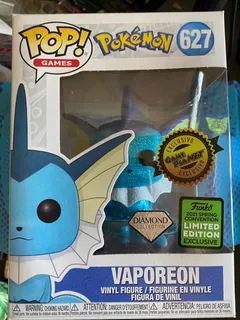 Funko Pop Pokemon Vaporeon Edición Especial Diamond