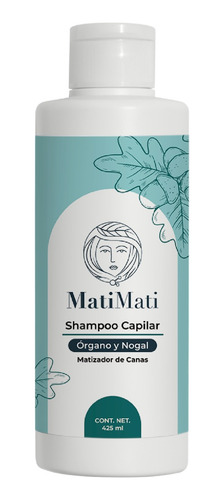 Shampoo Matizador De Canas Órgano Y Nogal Matimati 425ml