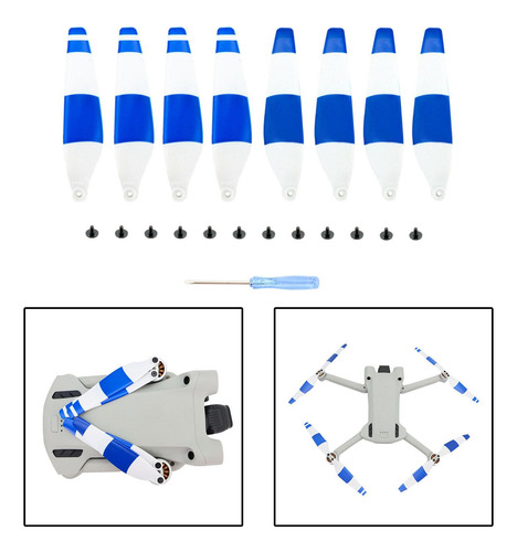 Juego De 8 Cuchillas De Repuesto Para Hélices De Drones