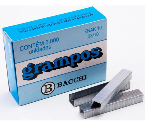 Grampo Galvanizado Enak 10 23/10 Cx 5000 Un Bacchi